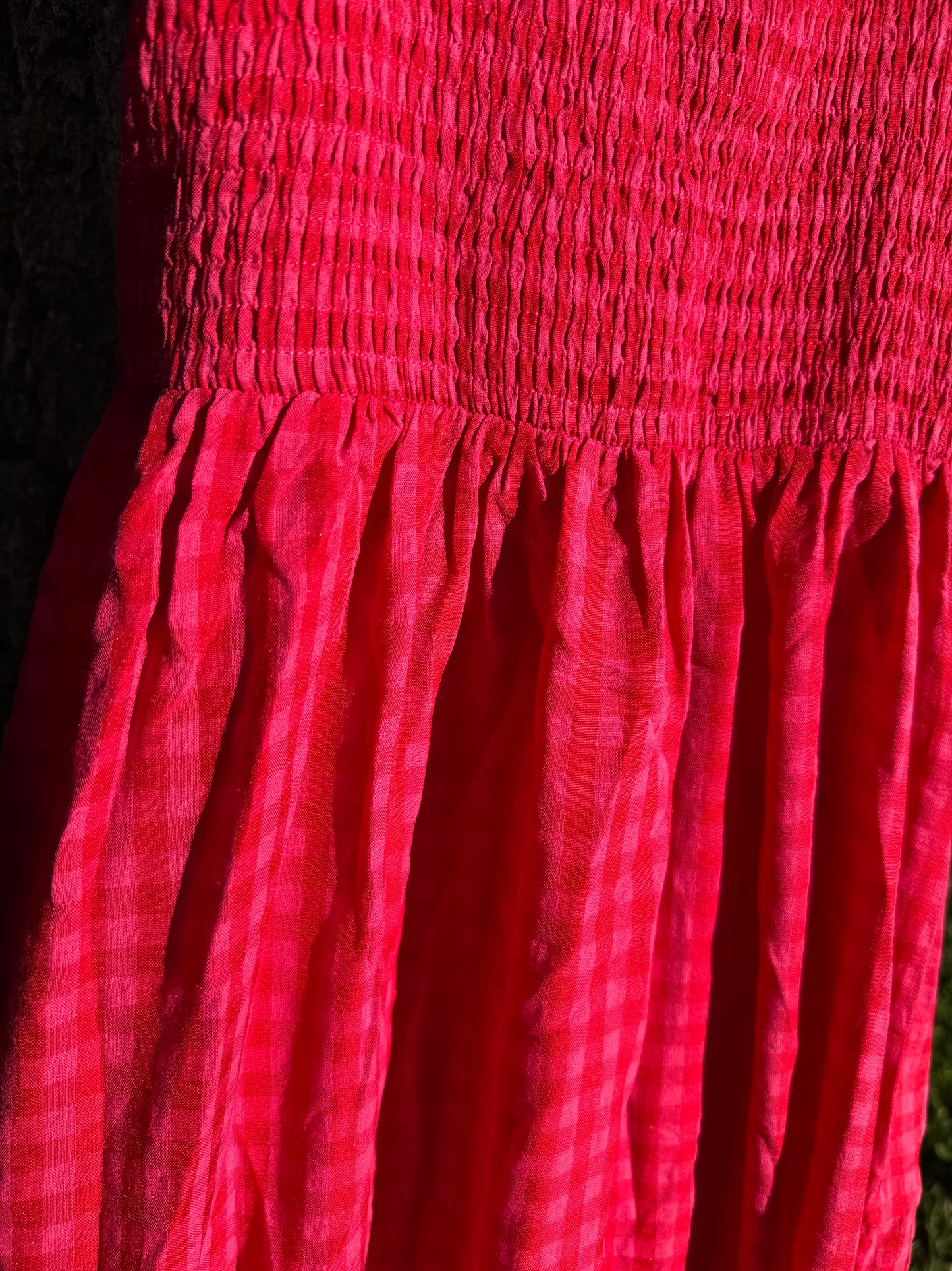 Gingham Plaid Sundress with Pockets