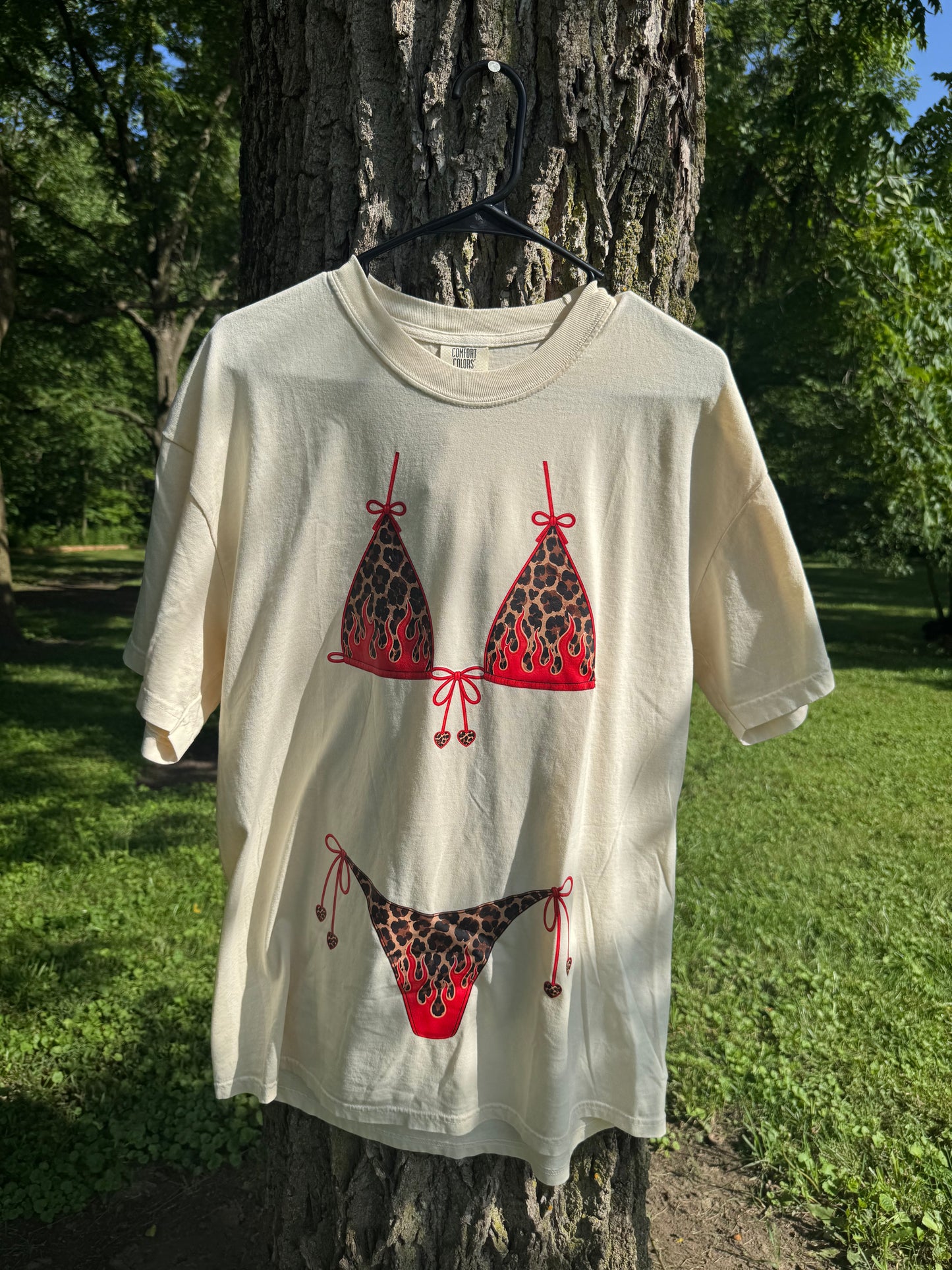 Cheetah Flame Bikini Tee