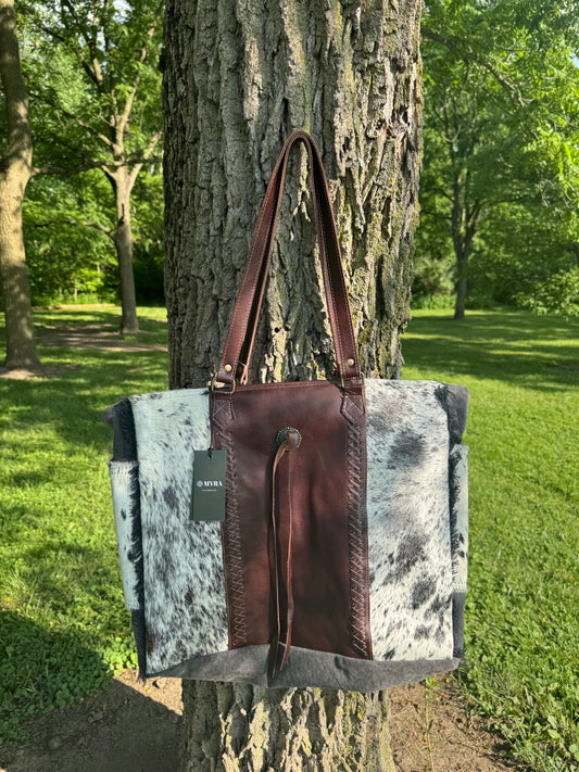 Rosalinda Cross Stitched Weekender Bag