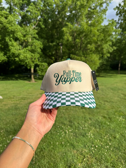 Full Time Yapper - Green/Beige