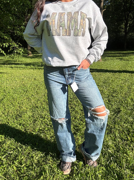 Camo Mama Crewneck