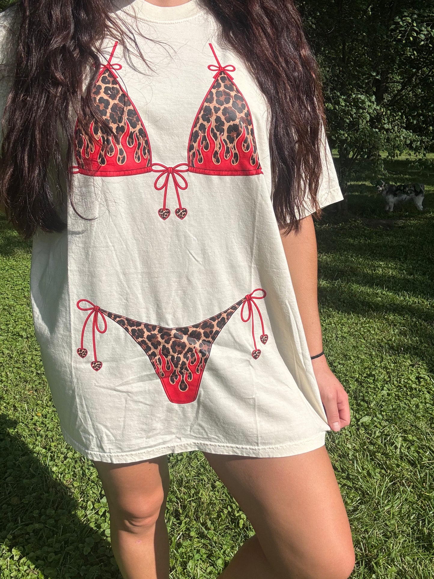 Cheetah Flame Bikini Tee