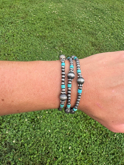 Navajo Bead Stretch Bracelets