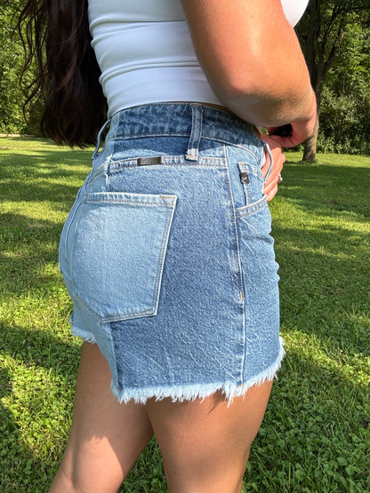 KanCan - Two Tone Ultra High Rise Shorts