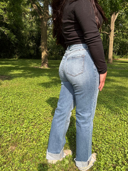 KanCan - High Rise Straight Jeans