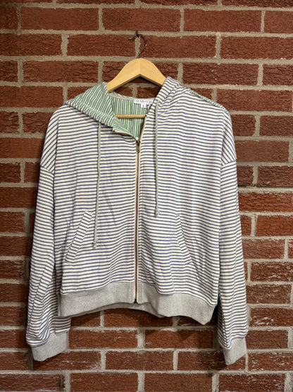 Striped Zip Hoodie
