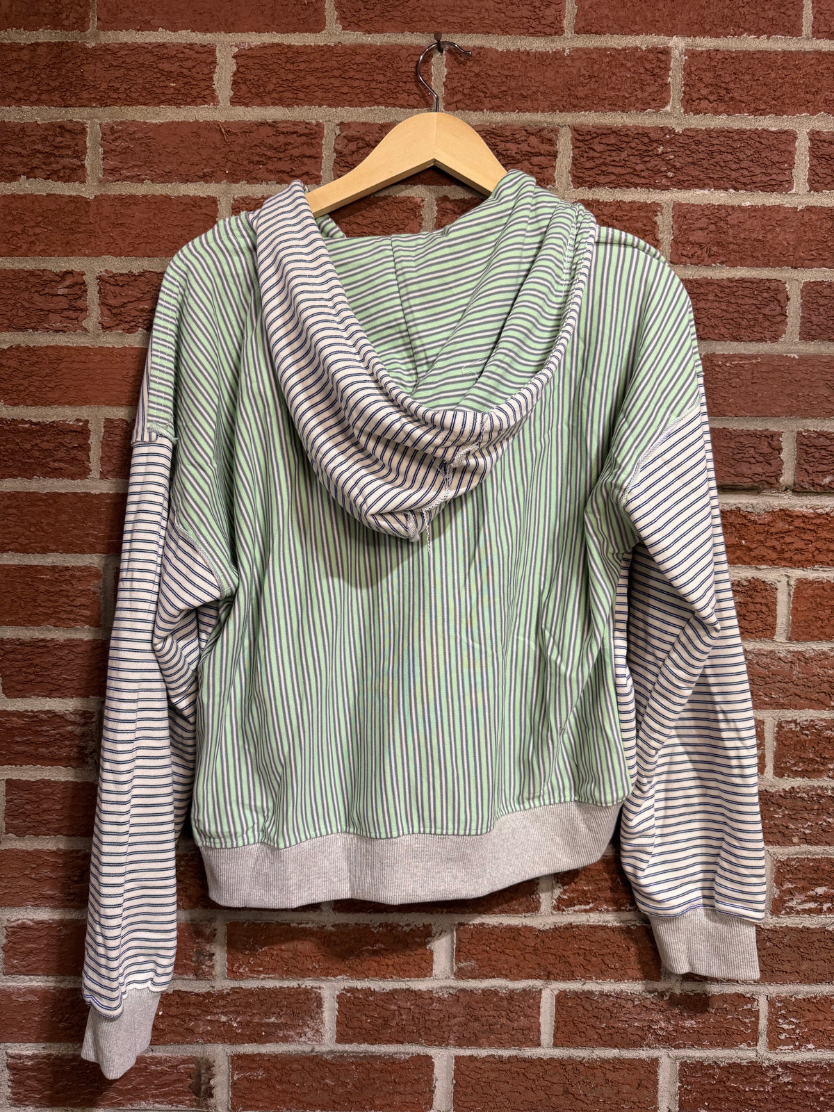 Striped Zip Hoodie